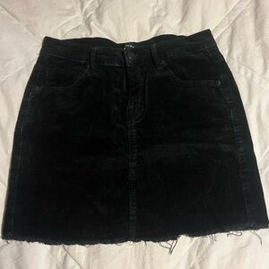 Brandy Melville black corduroy pencil skirt